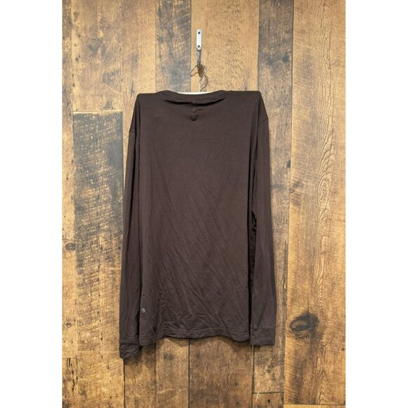 Lululemon Men’s Long Sleeve License To Train Shirt Brown Large - Picture 2 of 5